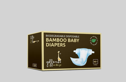 Geffen Bamboo Baby Diapers – Size Newborn–1 (8–14 lbs)