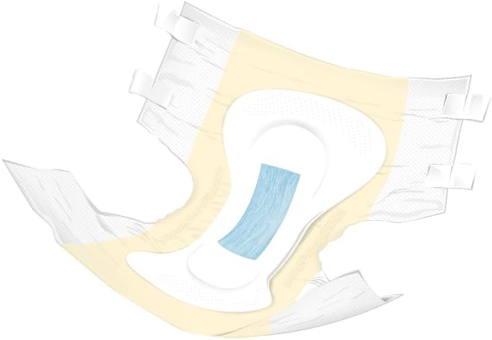 Presto Supreme Unisex Briefs with Tabs, X-Large, 59"-64" Waist, Yellow, 60 Count (4 Bags of 15)