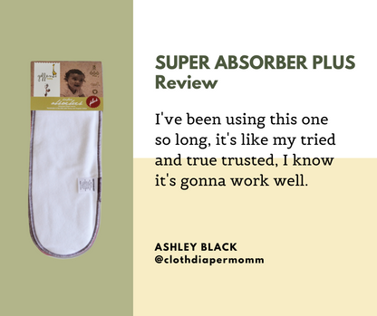 Super Absorbers Plus Cloth Diaper Inserts