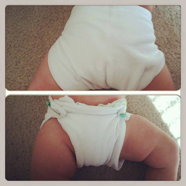 Flat Cloth Diaper | Organic Cotton Jersey Natural Hemp