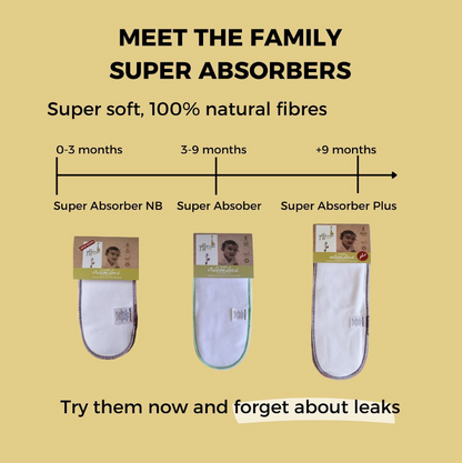 Super Absorbers Plus Cloth Diaper Inserts