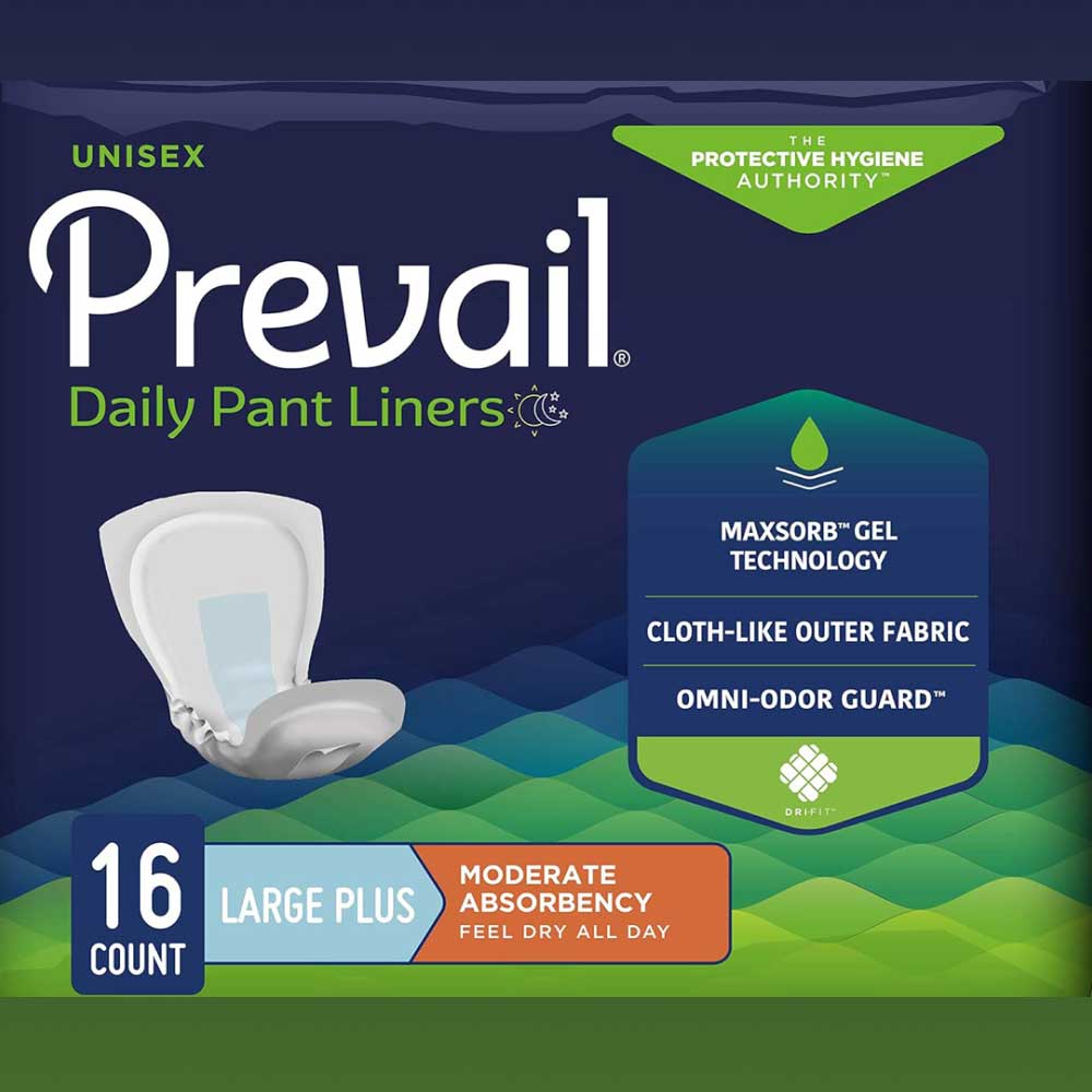 Prevail Incontinence Pant Liner, Large Plus, 16 count