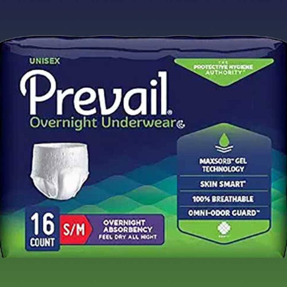 Prevail Nu-Fit Incontinence Adult Briefs, Medium, 16 count